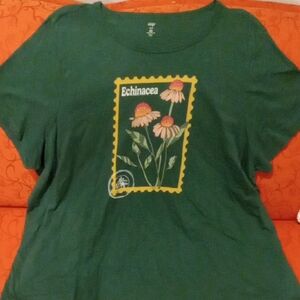 Dip Forrest Green Floral T Shirt 3X